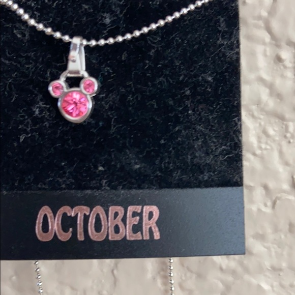 Disney resort birthstone October Mickey necklace - Picture 3 of 4